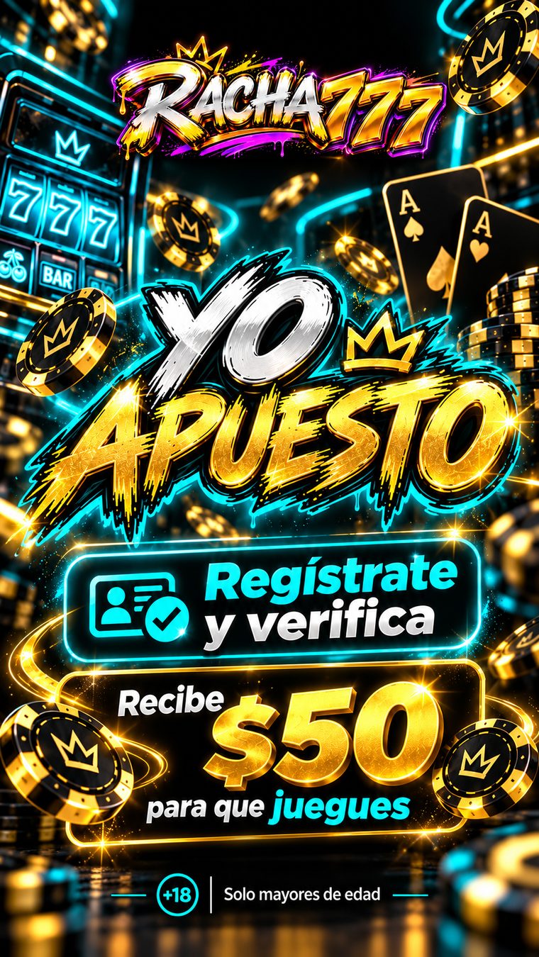 Flyer de YoApuesto · Verifica y recibe $50